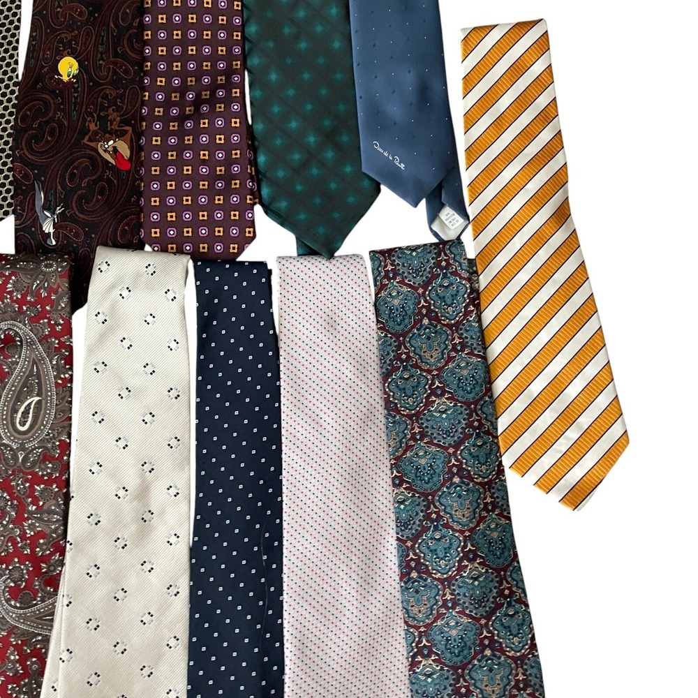 Ties‎ Lot of 21 Reseller Lot Robert Graham Zegna Dior Canali Brooks Brothers - Picture 5 of 6
